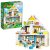 LEGO DUPLO Town Modular Playhouse 10929 Dollhouse with Furniture and a Family, Great Educational Toy for Toddlers (130 Pieces), Multicolor