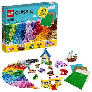 LEGO Classic 11717 Extra Large Brick Box with Building Plates, 1504 Pieces