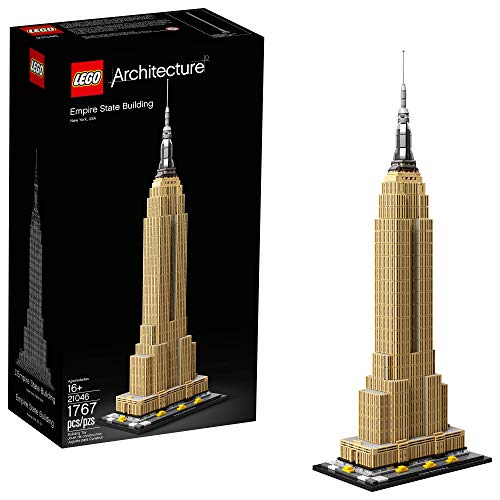 LEGO Architecture Empire State Building 21046 New York City Skyline Architecture Model Kit for Adults and Kids, Build It Yourself Model Skyscraper (1767 Pieces)