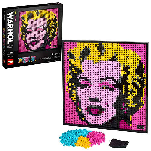 LEGO Art Andy Warhol?s Marilyn Monroe 31197 Collectible Building Kit for Adults; an Excellent Gift for Adults to Make Stunning Wall Art at Home and Who Love Creative Building (3,341 Pieces)