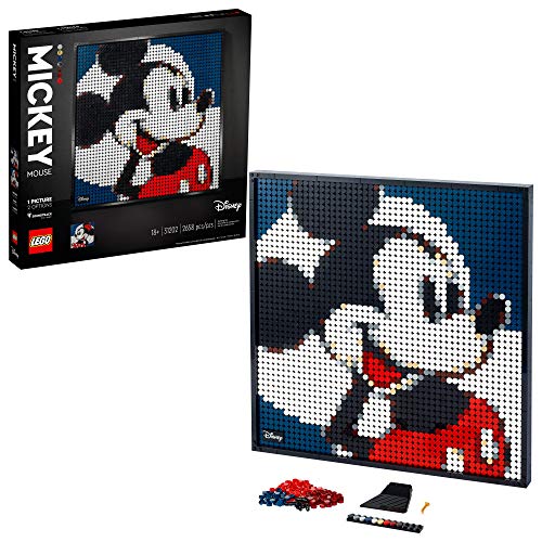 LEGO Art Disney?s Mickey Mouse 31202 Craft Building Kit; A Wall Decor Set for Adults Who Love Creative Hobbies, New 2021 (2,658 Pieces)