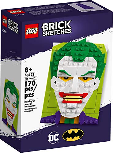 Lego Brick Sketches: The Joker – 170 Piece Building Set – Lego, #40428, Ages 8+