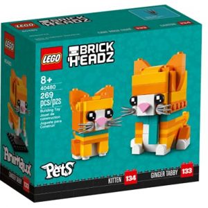 LEGO BrickHeadz Ginger Tabby Cat Set 40480