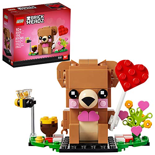 LEGO BrickHeadz Valentine’s Bear 40379 Building Kit, New 2021 (150 Pieces)