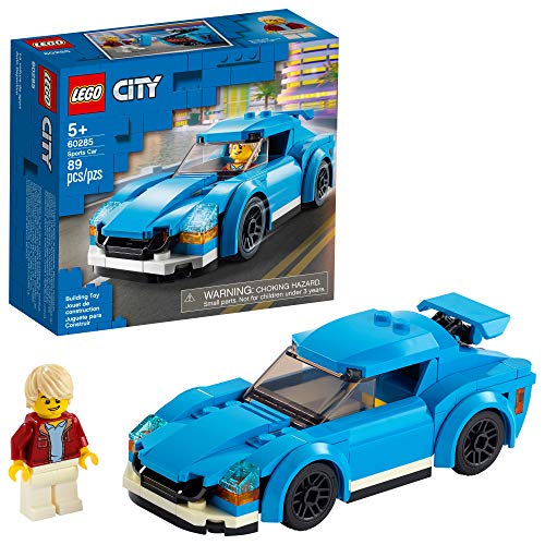 LEGO City Sports Car 60285 Building Kit; Playset for Kids, New 2021 (89 Pieces)