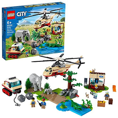 LEGO City Wildlife Rescue Operation 60302 Building Kit; Creative Toy; Best Gifts for Kids; New 2021 (525 Pieces)