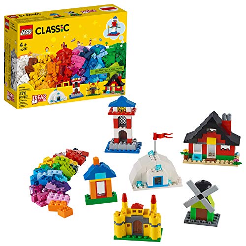 LEGO Classic Bricks and Houses 11008 Kids? Building Toy Starter Set with Fun Builds to Stimulate Young Minds, New 2020 (270 Pieces)