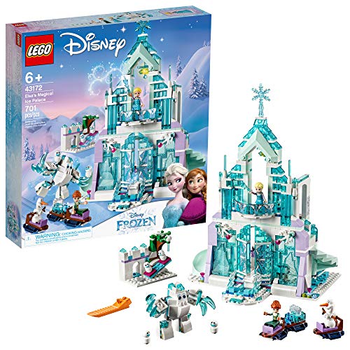 LEGO Disney Frozen Elsa’s Magical Ice Palace 43172 Toy Castle Building Kit with Mini Dolls, Castle Playset with Popular Frozen Characters Including Elsa, Olaf, Anna and More (701 Pieces)