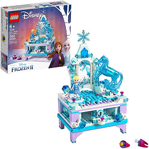 LEGO Disney Frozen II Elsa?s Jewelry Box Creation 41168 Disney Jewelry Box Building Kit with Elsa Mini Doll and Nokk Figure for Creative Play (300 Pieces)