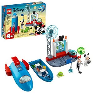 LEGO Disney Mickey and Friends Mickey Mouse & Minnie Mouse?s Space Rocket 10774 Building Kit; A Cool Set for Kids; New 2021 (88 Pieces)
