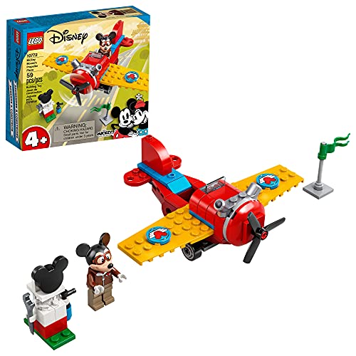 LEGO Disney Mickey and Friends Mickey Mouse?s Propeller Plane 10772 Building Kit Toy; Perfect for Creative Play; New 2021 (59 Pieces)