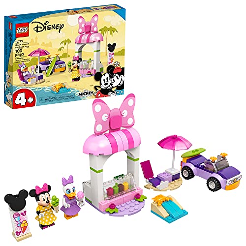 LEGO Disney Mickey and Friends Minnie Mouse?s Ice Cream Shop 10773 Building Kit; Fun Toy That Makes The Best Gift; New 2021 (100 Pieces)