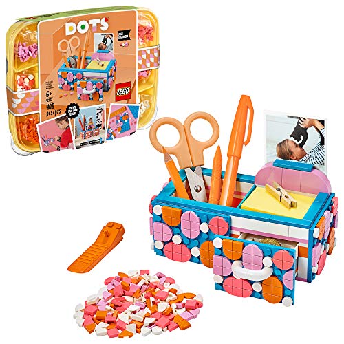 LEGO DOTS Desk Organizer 41907 DIY Craft Decorations Kit for Kids who Like Designing and Redesigning Their Own Room Decor Items to Use, Makes a Fun and Inspirational Gift (405 Pieces)