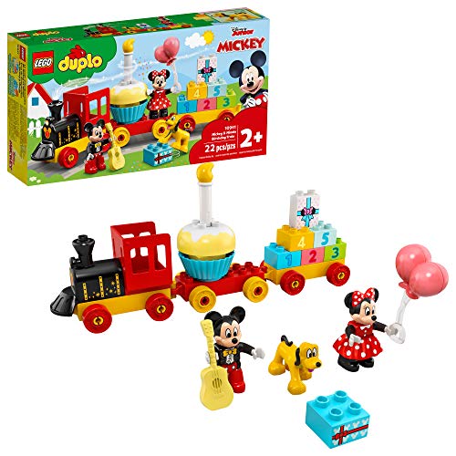LEGO DUPLO Disney Mickey & Minnie Birthday Train 10941 Kids? Birthday Number Train; Learning and Building Playset, New 2021 (22 Pieces)