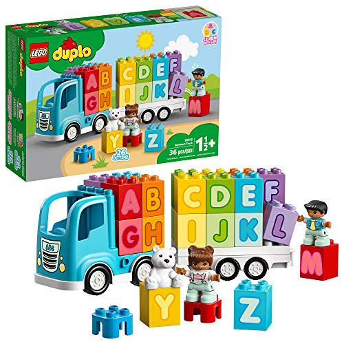 LEGO DUPLO My First Alphabet Truck 10915 ABC Letters Learning Toy for Toddlers, Fun Kids? Educational Building Toy, New 2020 (36 Pieces)