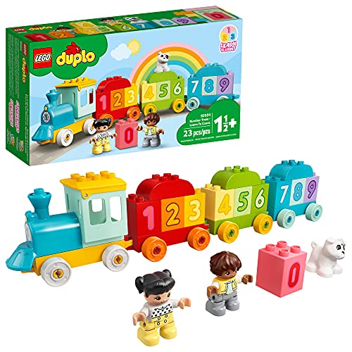 LEGO DUPLO My First Number Train – Learn to Count 10954 Building Toy; Introduce Toddlers to Numbers and Counting; New 2021 (23 Pieces)