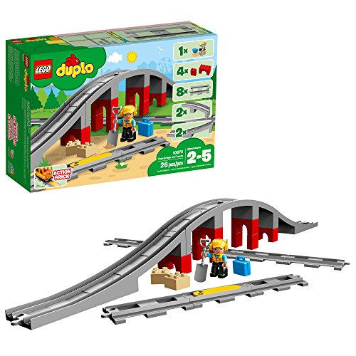 LEGO DUPLO Train Bridge and Tracks 10872 Building Blocks (26 Piece)