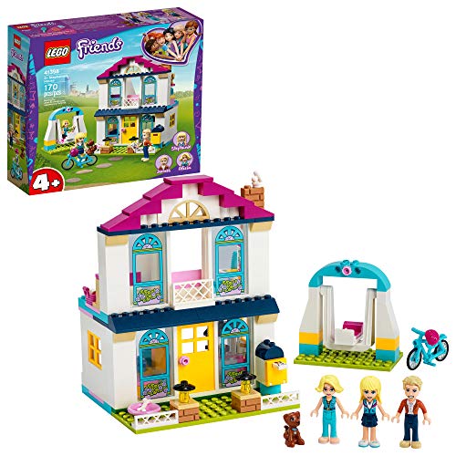 LEGO Friends 4+ Stephanie?s House 41398 Mini-Doll?s House, Lets Kids Role-Play Family Life Friends Stephanie, Alicia and James (170 Pieces)