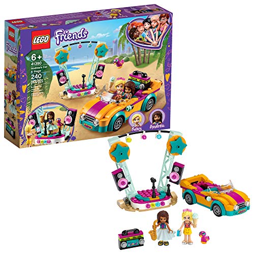 LEGO Friends Andrea?s Car & Stage Playset 41390 Building Kit, Includes a Toy Car and a Toy Bird (240 Pieces)