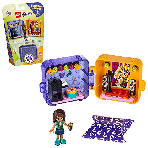 LEGO Friends Andrea?s Play Cube 41400 Building Kit, Includes a Pop Star Mini-Doll and Toy Pet, Sparks Creative Play, New 2020 (49 Pieces)