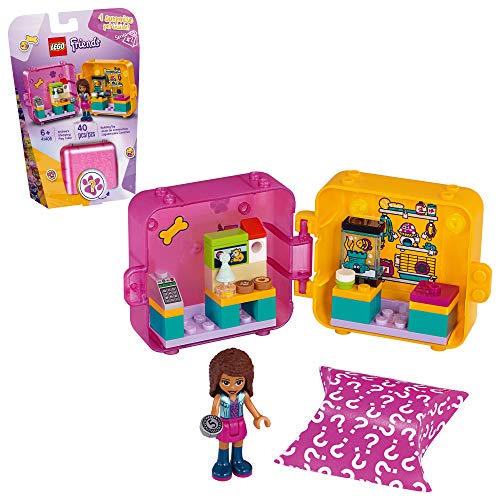 LEGO Friends Andrea?s Shopping Play Cube 41405 Building Kit, Includes a Mini-Doll and Toy Pet, Promotes Creative Play, New 2020 (40 Pieces)