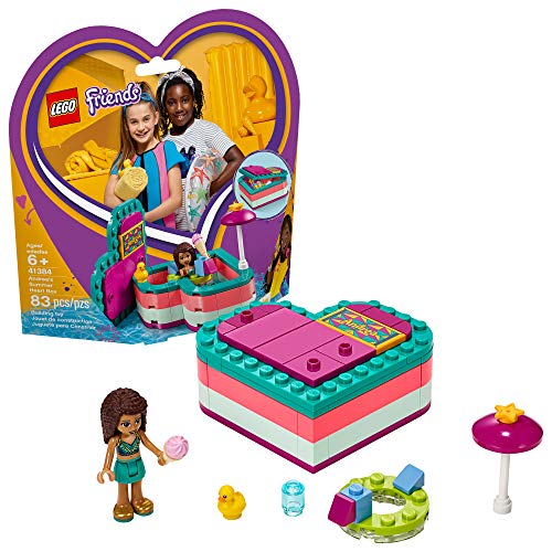 LEGO Friends Andrea?s Summer Heart Box 41384 Building Kit, New 2019 (83 Pieces)