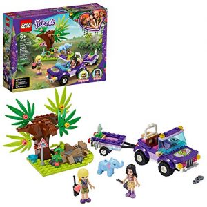 LEGO Friends Baby Elephant Jungle Rescue 41421 Adventure Building Kit; Animal Rescue Playset That Comes with a Toy Truck and Trailer, Plus Friends Emma and Stephanie (203 Pieces)