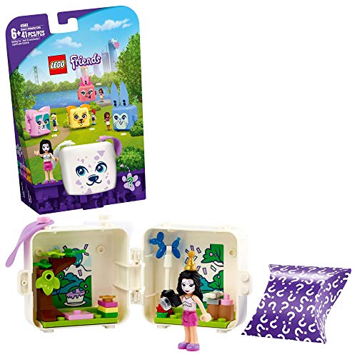 LEGO Friends Emma?s Dalmatian Cube 41663 Building Kit; Puppy Toy Creative Gift for Kids Comes with an Emma Mini-Doll Toy, New 2021 (41 Pieces)