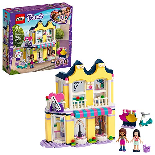 LEGO Friends Emma?s Fashion Shop 41427, Includes Friends Emma and Andrea Buildable Mini-Doll Figures and a Range of Fashion Accessories to Inspire Hours of Creative Fun (343 Pieces)