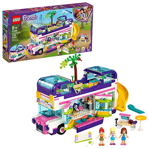 LEGO Friends Friendship Bus 41395 Heartlake City Toy Playset Building Kit Promotes Hours of Creative Play, New 2020 (778 Pieces)