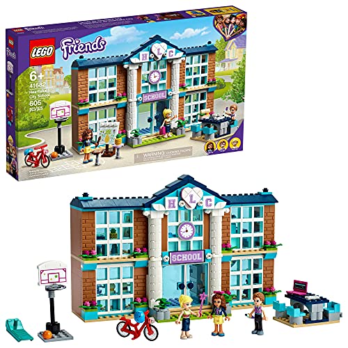 LEGO Friends Heartlake City School 41682 Building Kit; Pretend School Toy Fires Kids? Imaginations and Creative Play; New 2021 (605 Pieces)
