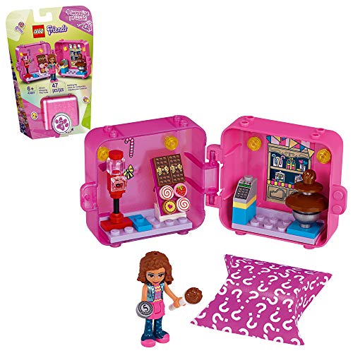 LEGO Friends Olivia?s Shopping Play Cube 41407 Building Kit, Candy Store Fun Toy That Includes Candy Store Mini-Doll, New 2020 (47 Pieces)