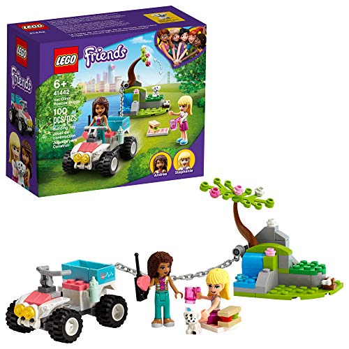 LEGO Friends Vet Clinic Rescue Buggy 41442 Building Kit; Vet Clinic Collectible Toys for Kids Aged 6+; Includes First-Aid Toy Accessories and Children?s Vet Kit, New 2021 (100 Pieces)