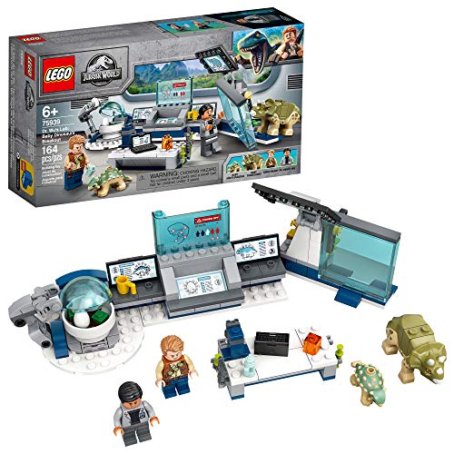 LEGO Jurassic World Dr. Wu’s Lab: Baby Dinosaurs Breakout 75939 Fun Dinosaur Toy Building Kit, Featuring Owen Grady, Plus Baby Triceratops and Ankylosaurus Toy Dinosaur Figures (164 Pieces)