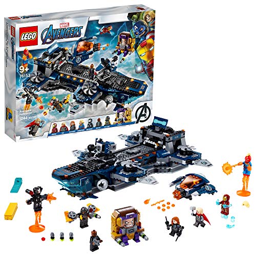 LEGO Marvel Avengers Helicarrier 76153 Fun Brick Building Toy with Marvel Avengers Action Minifigures, Great Gift for Kids Who Love Airplanes and Superhero Adventures (1,244 Pieces)