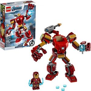 LEGO Marvel Avengers Iron Man Mech 76140 Kids? Superhero Mech Figure, Building Toy with Iron Man Mech and Minifigure (148 Pieces)