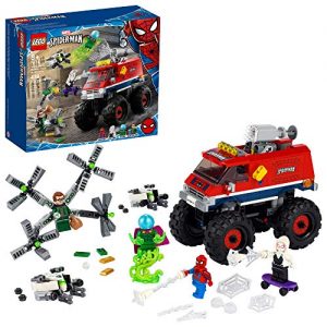 LEGO Marvel Spider-Man: Spider-Man’s Monster Truck vs. Mysterio 76174; Cool, Collectible Birthday Gift for Kids, New 2021 (439 Pieces)