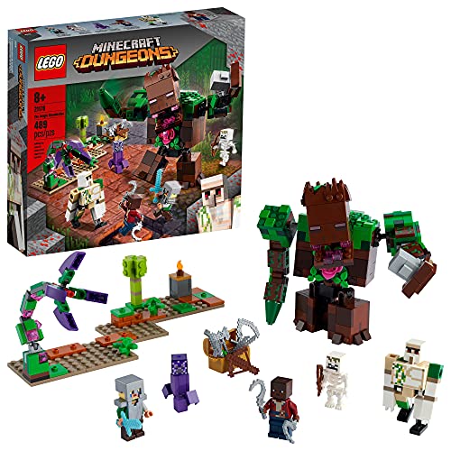 LEGO Minecraft The Jungle Abomination 21176 Building Kit Playset; Fun Minecraft Dungeons Exploring Toy for Kids; New 2021 (487 Pieces)