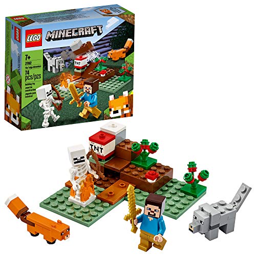 LEGO Minecraft The Taiga Adventure 21162 Brick Building Toy for Kids Who Love Minecraft and Imaginative Play (74 Pieces)