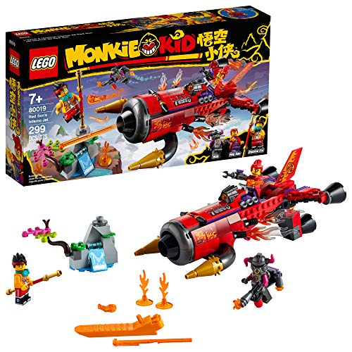 LEGO Monkie Kid Red Son?s Inferno Jet 80019 Building Kit (299 Pieces)