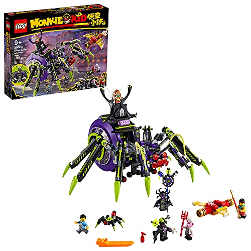 LEGO Monkie Kid Spider Queen?s Arachnoid Base 80022 Building Kit (1,170 Pieces)