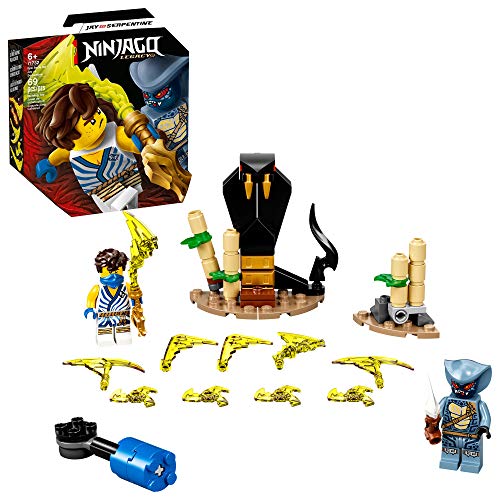 LEGO NINJAGO Epic Battle Set ? Jay vs. Serpentine 71732 Building Kit; Ninja Playset Featuring Spinning Battle Toy, New 2021 (69 Pieces)