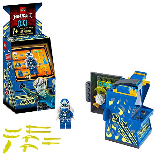 LEGO NINJAGO Jay Avatar – Arcade Pod 71715 Mini Arcade Machine Building Kit, New 2020 (47 Pieces)