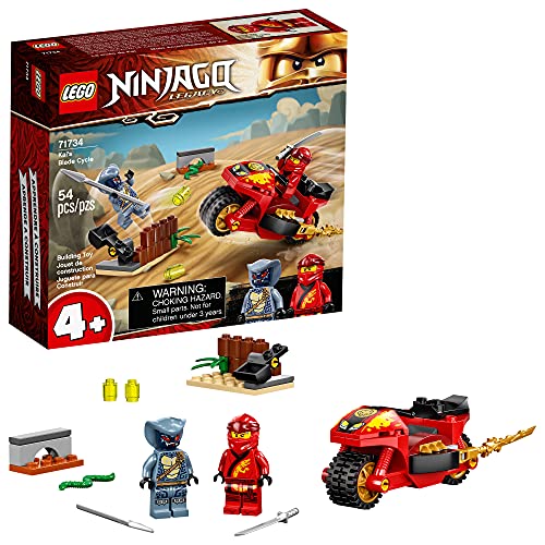LEGO NINJAGO Legacy Kai?s Blade Cycle 71734 Ninja Motorcycle Playset Building Kit, Featuring NINJAGO Kai and a Snake; New 2021 (54 Pieces)