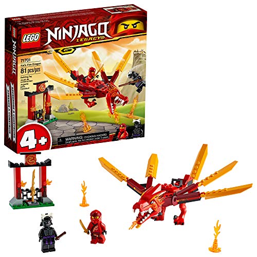 LEGO NINJAGO Legacy Kai?s Fire Dragon 71701 Dragon Toy Figure Building Kit (81 Pieces)