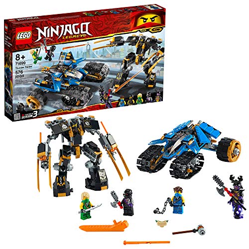 LEGO NINJAGO Legacy Thunder Raider 71699 Ninja Mech Adventure Toy Building Kit, New 2020 (576 Pieces)