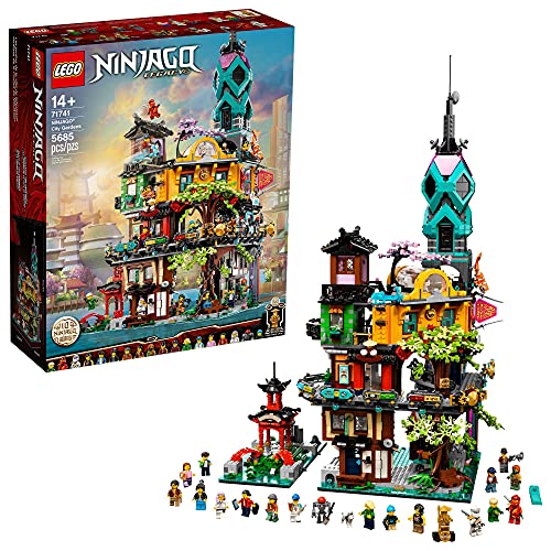 LEGO NINJAGO NINJAGO City Gardens 71741 Building Kit; Ninja House Playset Featuring 19 Minifigures, New 2021 (5,685 Pieces)
