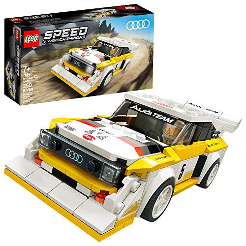 LEGO Speed Champions 1985 Audi Sport Quattro S1 76897 Toy Cars for Kids Building Kit Featuring Driver Minifigure (250 Pieces)