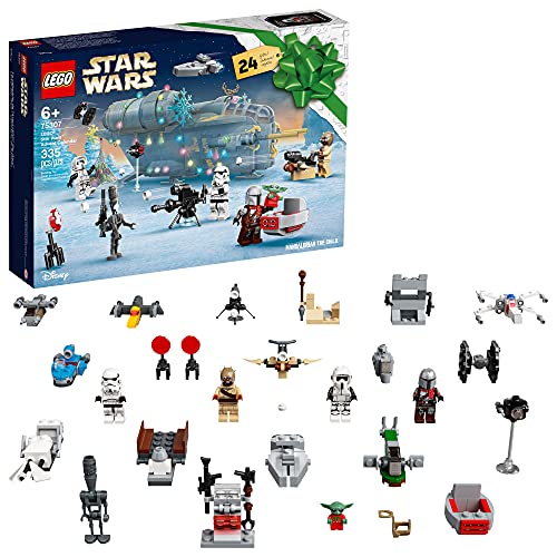 LEGO Star Wars Advent Calendar 75307 Awesome Toy Building Kit for Kids with 7 Popular Characters and 17 Mini Builds; New 2021 (335 Pieces)