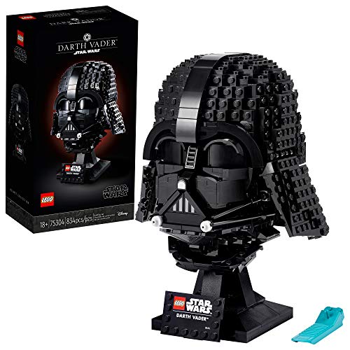 LEGO Star Wars Darth Vader Helmet 75304 Collectible Building Toy, New 2021 (834 Pieces), Multicolor
